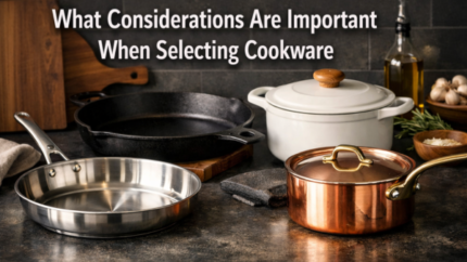 what considerations are important when choosing cookware