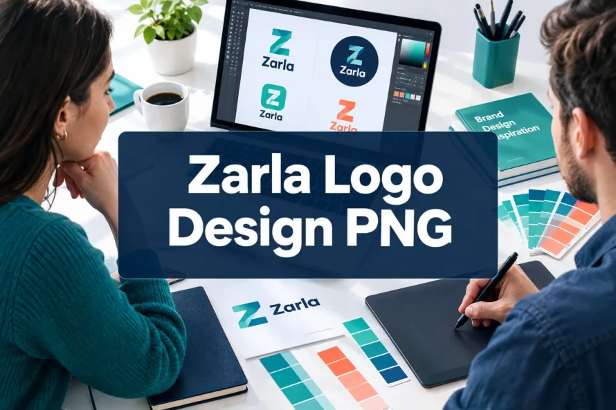 Zarla Logo Design PNG